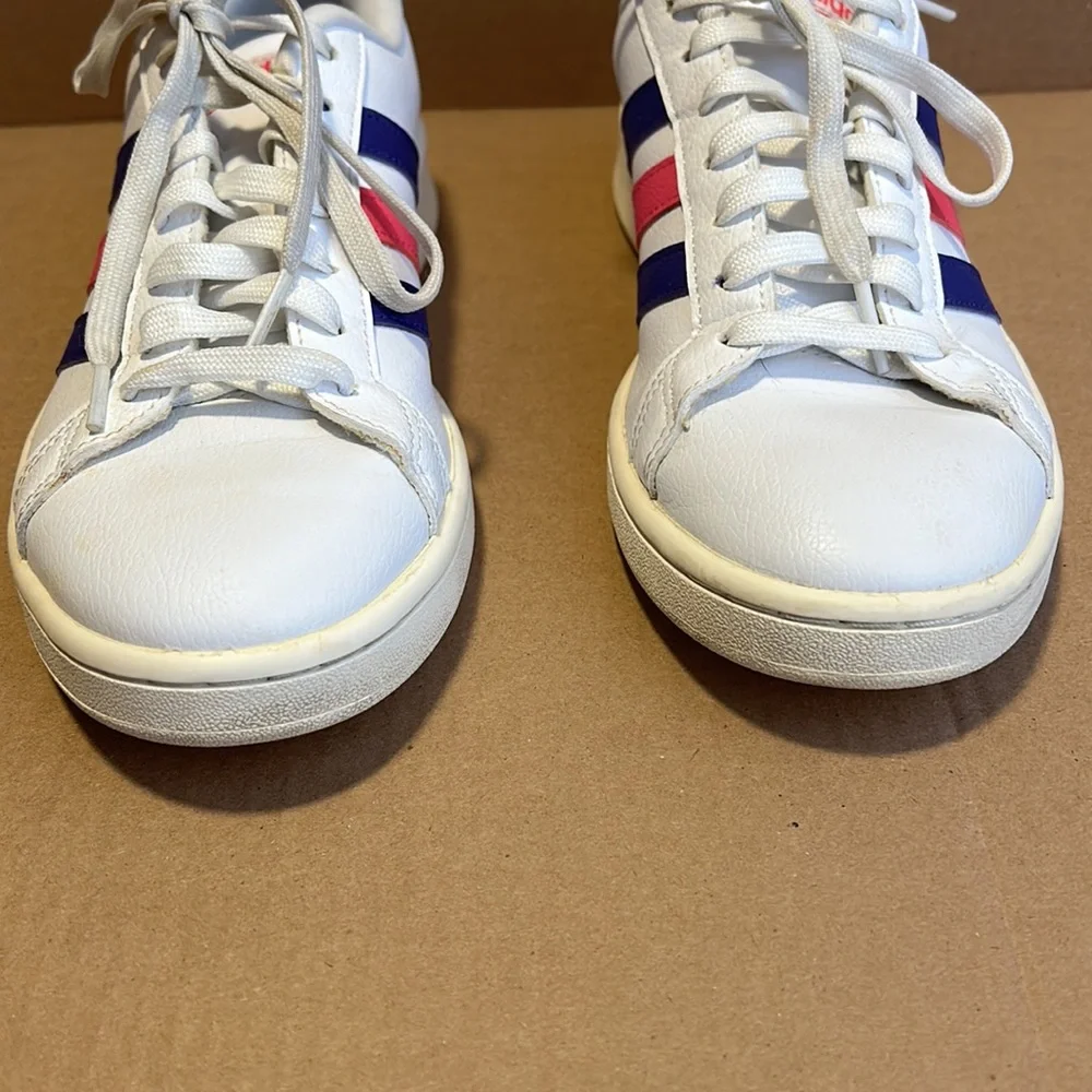 Adidas Women’s White Grand Court 'Energy Ink' Grant Court Sneakers size US 8.5 - Picture 3 of 15
